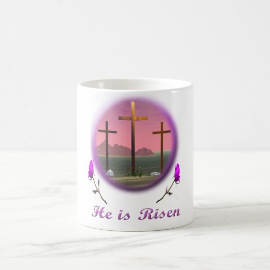 Christus ist Risen Kaffeetasse (Mittel)