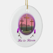 Christus ist Risen Keramik Ornament (Rechts)