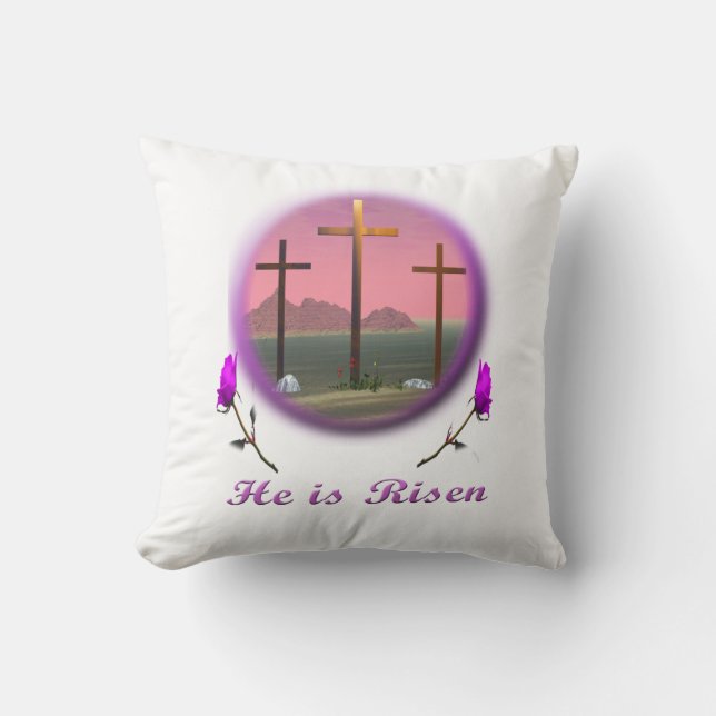 Christus ist Risen Kissen (Vorderseite)