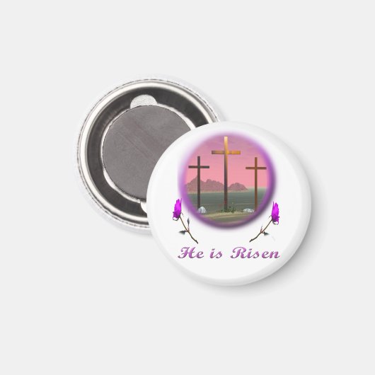 Christus ist Risen Magnet (Vorderseite/Rückseite)
