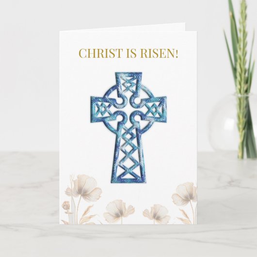 Christus ist Risen! Orthodox Christlich Pascha Hol Karte (Vorderseite)