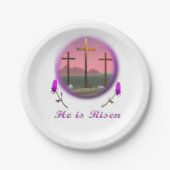 Christus ist Risen Pappteller (Vorderseite)