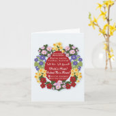 "Christus ist Risen!" Pascha-Karte mit rotem Ei Karte (Gelbe Blume)