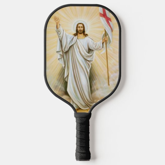 Christus ist Risen Pickleball Schläger (Vorderseite)