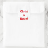 Christus ist Risen Runder Aufkleber (Tasche)