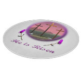 Christus ist Risen Schneidebrett (Ecke)