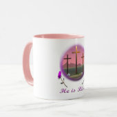 Christus ist Risen Tasse (Vorderseite Links)