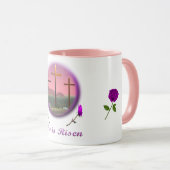 Christus ist Risen Tasse (VorderseiteRechts)