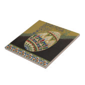 Christus ist Vintages russisches Ostereier erwisch Fliese (Seite)