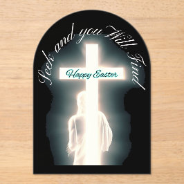 Christus ist zu Ostern erwacht Acryleinladungen