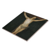 Christus (Jesus am Kreuz) (von Goya) Fliese (Seite)