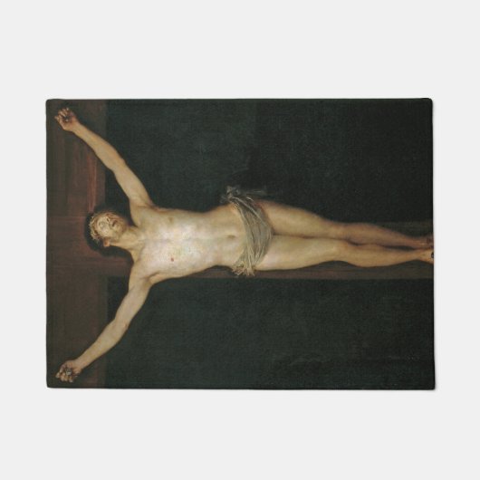 Christus (Jesus am Kreuz) (von Goya) Fußmatte (Vorderseite)