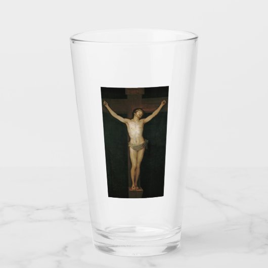 Christus (Jesus am Kreuz) (von Goya) Glas (Vorderseite)