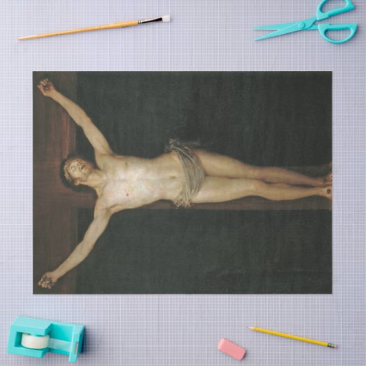 Christus (Jesus am Kreuz) (von Goya) Seidenpapier (Basteln)