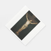 Christus (Jesus am Kreuz) (von Goya) Serviette (Ecke)