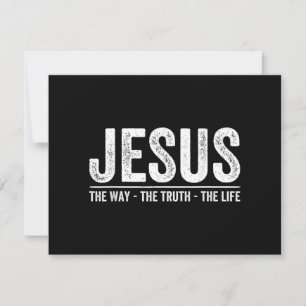 Christus Jesus Der Weg. Die Wahrheit. Das Leben Ge Feiertagskarte