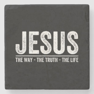 Christus Jesus Der Weg. Die Wahrheit. Das Leben Ge Steinuntersetzer