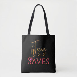 Christus Jesus rettet Kreuz Herz Tasche