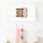 Christus Jesus Vintage Löwe Glaube Banner (Insitu)