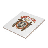 Christus Jesus Vintage Löwe Glaube Fliese (Seite)
