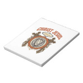 Christus Jesus Vintage Löwe Glaube Notizblock (Rotiert)