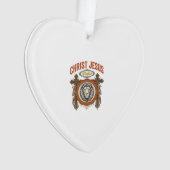 Christus Jesus Vintage Löwe Glaube Ornament (Vorderseite)