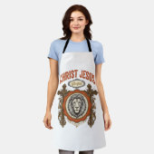 Christus Jesus Vintage Löwe Glaube Schürze (Getragen)