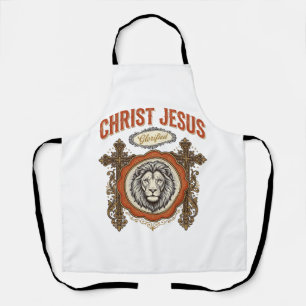 Christus Jesus Vintage Löwe Glaube Schürze