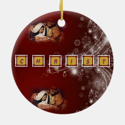 Christus Keramik Ornament (Hinten)