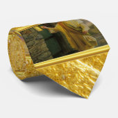 Christus klopft an einer verwitterten Holztür Gold Krawatte (Gerollt)