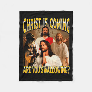 Christus kommt, bereite dein Herz Retro Männer Fra Fleecedecke