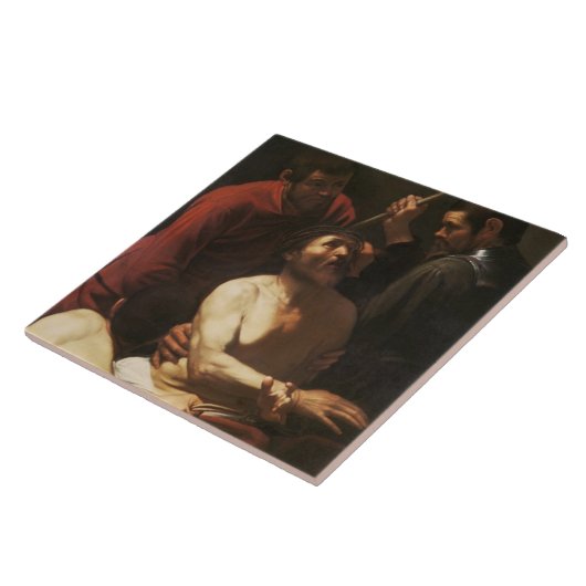 Christus krönte durch Dornen, c.1602 Fliese (Seite)