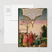 Christus lehrt seine Jünger Postkarte (Vorne/Hinten)