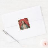 Christus Leidenschaft Quadratischer Aufkleber (Umschlag)