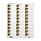 Christus, Maria und Engel Weihnachtslabel (Vorne)