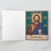 Christus mit Chalice Karte (Innenseite)