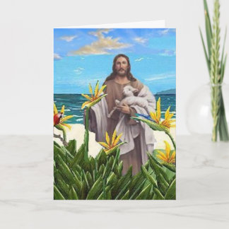 Christus mit dem Bird of Paradise Karte