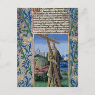 Christus mit dem Kreuz und dem Orb Postkarte