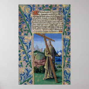 Christus mit dem Kreuz und der Kugel Poster