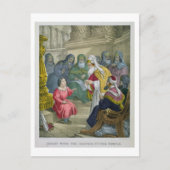 Christus mit den Ärzten im Tempel, aus einer Bibel Postkarte (Vorderseite)