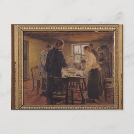 Christus mit den Bauern, c.1887-88 Postkarte (Vorderseite)