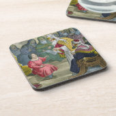 Christus mit den Doktoren im Tempel, von einem Untersetzer (Linke Seite)