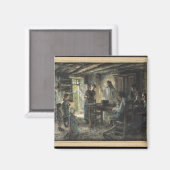 Christus mit der Meek, 1903-04 Magnet (Vorderseite/Rückseite)