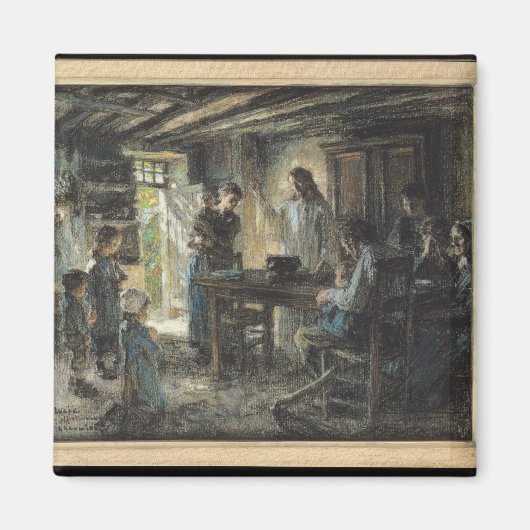 Christus mit der Meek, 1903-04 Magnet (Vorne)