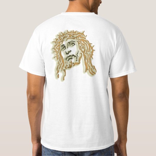 Christus mit Dornenkrone T-Shirt (Rückseite)