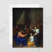 Christus mit Martha und Maria Postkarte (Vorne/Hinten)
