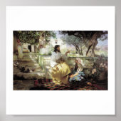Christus mit Martha und Maria um 1886 Poster (Vorne)
