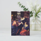 Christus mit Mary und Martha von Tintoretto Postkarte (Stehend Vorderseite)