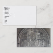 Christus mit zwei Engeln und Szenen vom Leben von Visitenkarte (Vorne/Hinten)