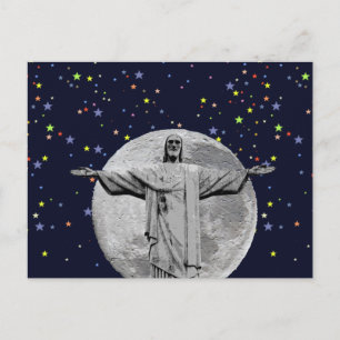 Christus, Mond und Sterne Postkarte